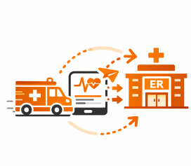  Share data with emergency departments before the patient arrives